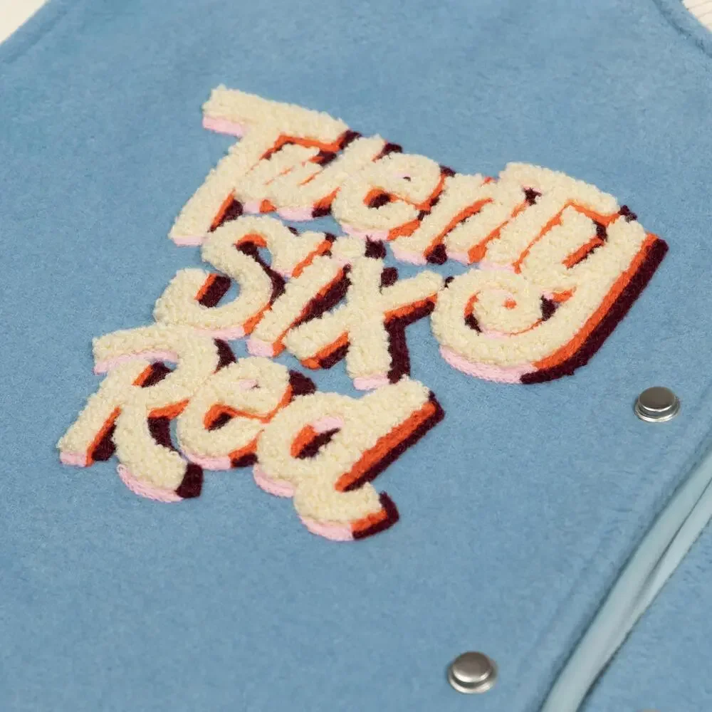 Twenty Six Red Retro Cat Varsity Jacket Sz L. Sold Out! - Picture 4 of 9